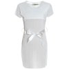 Elegantes Mädchen Sommer Kleid mit Schleife Weiß 116