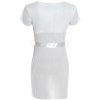 Elegantes Mädchen Sommer Kleid mit Schleife Weiß 164
