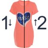 Mädchen Long-Shirt Tunika Orange 146