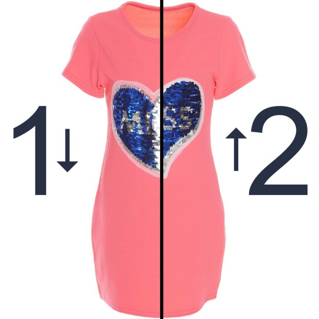 Mädchen Long-Shirt Tunika Pink 140