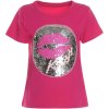 Mädchen Wende Pailletten T Shirt Pink 164