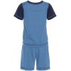 Jungen Schlafanzug Pyjama Blau 128