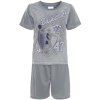 Jungen Schlafanzug Pyjama Grau 152