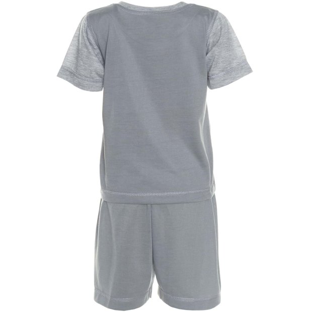 Jungen Schlafanzug Pyjama Anthrazit 116