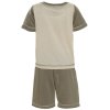 Jungen Schlafanzug Pyjama Braun 104