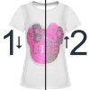 Mädchen Wende Pailletten T-Shirt mit tollem Motiv Weiß 140