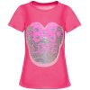 Mädchen Wende Pailletten T-Shirt mit tollem Motiv Pink 140