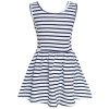 Mädchen Sommer Kleid mit Großen Schleife Weiß 104