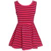 Mädchen Sommer Kleid mit Großen Schleife Pink 92