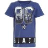 Jungen T-Shirt Kurzarm mit modernen Motivdruck Blau 152