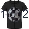 Jungen Wende-Pailletten T-Shirt Kurzarm tolle Sommerfarben Schwarz 152