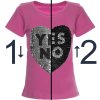 Mädchen Wende Pailletten T-Shirt in tollen Sommerfarben Pink 116