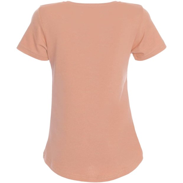 Mädchen Wende Pailletten T-Shirt in tollen Sommerfarben Lachs 128