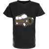 Jungen Wende Pailletten T-Shirt mit tollem Automotiv Schwarz 146