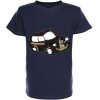 Jungen Wende Pailletten T-Shirt mit tollem Automotiv Navy 128