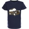 Jungen Wende Pailletten T-Shirt mit tollem Automotiv Navy 158