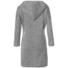 Mädchen Pullover-Kleid mit Kapuze Grau 104
