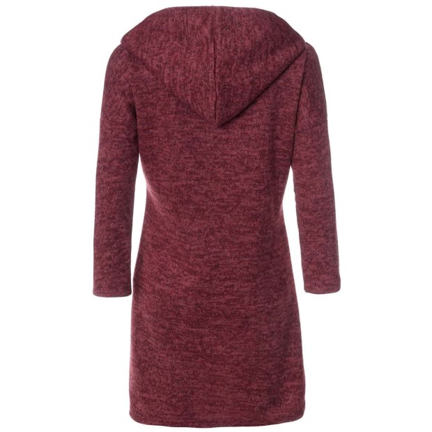 Mädchen Pullover-Kleid mit Kapuze Bordeaux 104