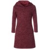 Mädchen Pullover-Kleid mit Kapuze Bordeaux 134