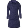 Mädchen Pullover-Kleid mit Kapuze Blau 146