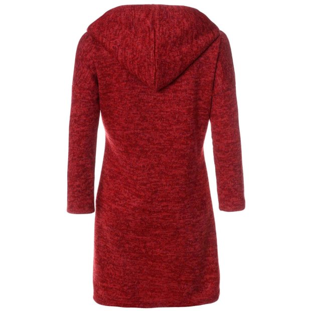 Mädchen Pullover-Kleid mit Kapuze Rot 146