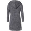 Mädchen Pullover-Kleid mit Kapuze Anthrazit 146
