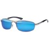 Sportliche Rocker Sonnenbrille Blau