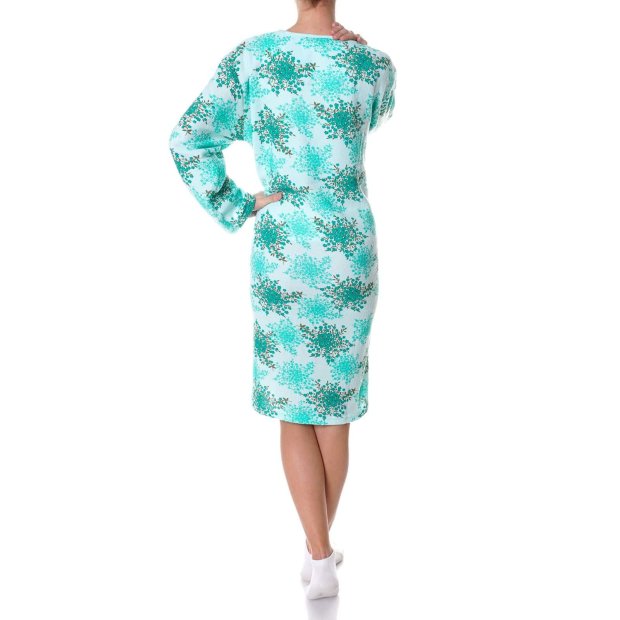 Damen Nachthemd Negligee aus Frotee Stoff Grün L
