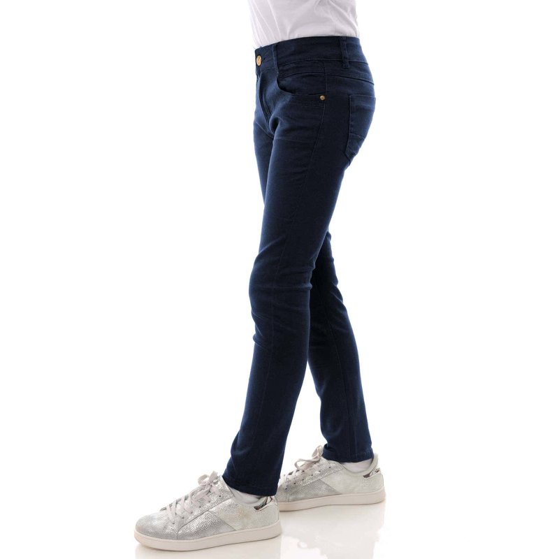Mädchen Kinderhose Kinderjeans Jeans Hose mit Gummibund elastischer Bund Einhorn 