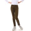 Mädchen Jeans Hose mit verstellbaren Bund Grün 104
