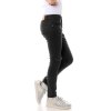 Mädchen Jeans Hose mit verstellbaren Bund Schwarz 116