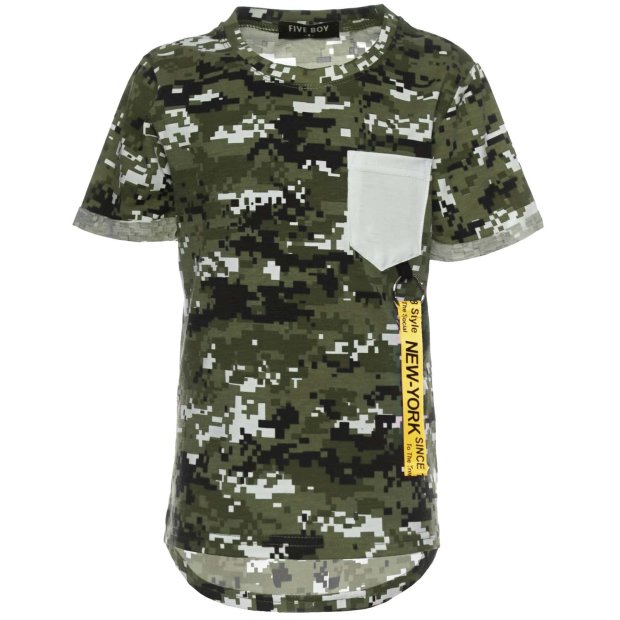 Jungen Camouflage T-Shirt mit tollen Muster Druck
