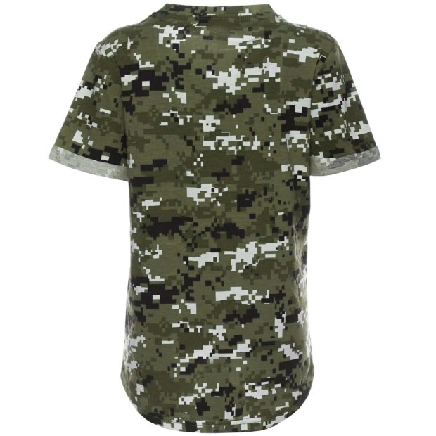 Jungen Camouflage T-Shirt mit tollen Muster Druck Grün 104