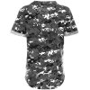Jungen Camouflage T-Shirt mit tollen Muster Druck Grau 104