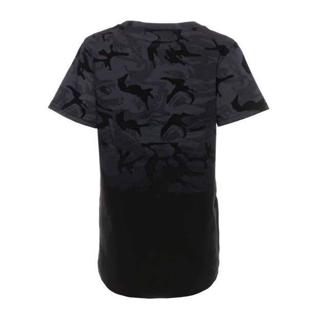 Jungen T-Shirt Camouflage mit tollen Muster Druck Schwarz 104