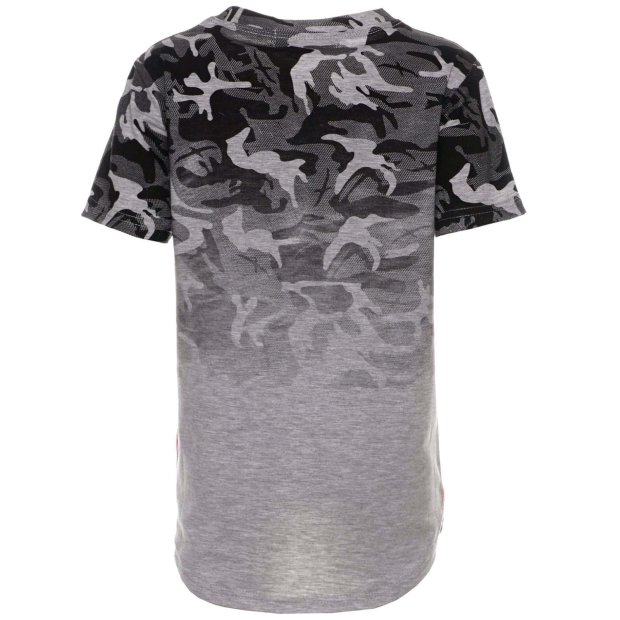 Jungen T-Shirt Camouflage mit tollen Muster Druck Grau 152