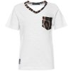 Jungen T-Shirt Kurzarm mit V-Ausschnitt Weiß 104