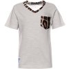 Jungen T-Shirt Kurzarm mit V-Ausschnitt Grau 116