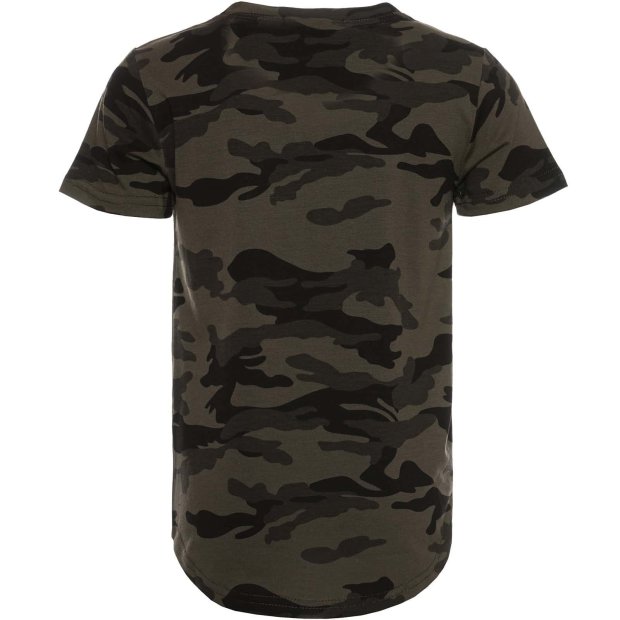 Jungen T-Shirt Kurzarm in Camouflage Optik Grün 116