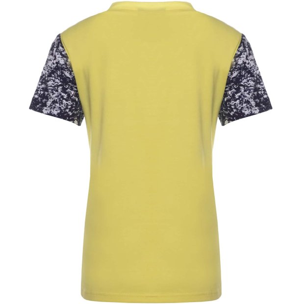 Jungen T-Shirt Kurzarm mit Muster Druck Gelb 128