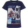 Jungen T-Shirt Kurzarm mit modernen Motivdruck Blau 140