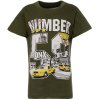 Jungen T-Shirt Kurzarm mit modernen Motivdruck Grün 128
