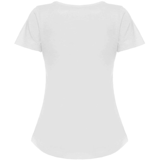 Mädchen T-Shirt mit Motiv Druck und Glitzer Weiß 92