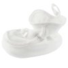 Baby Taufschuhe Taufsocken 10cm / EU17 Weiß mit Rose