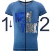 Jungen T-Shirt mit Wende Pailletten Schriftzug Blau 104