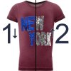 Jungen T-Shirt mit Wende Pailletten Schriftzug Bordeaux 146