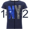 Jungen Wende Pailletten T-Shirt mit tollen Motiv Blau 164