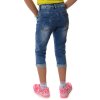 Mädchen destroyed Capri Jeans Hose mit verstellbaren Bund 116