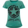 Mädchen T-Shirt mit Motiv Druck und Kunstperlen Grün 116