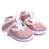 Baby Krabbel Schuhe mit Klettverschluss Braun 9cm / EU16
